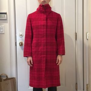 Pink Burberry Wool Coat